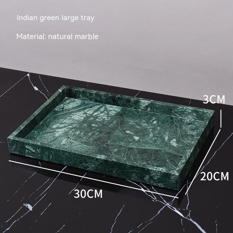 Marble Green Wash Basin Tray Lotion Bottle Cotton Swab Can Bathroom Three Or Four Piece Suit