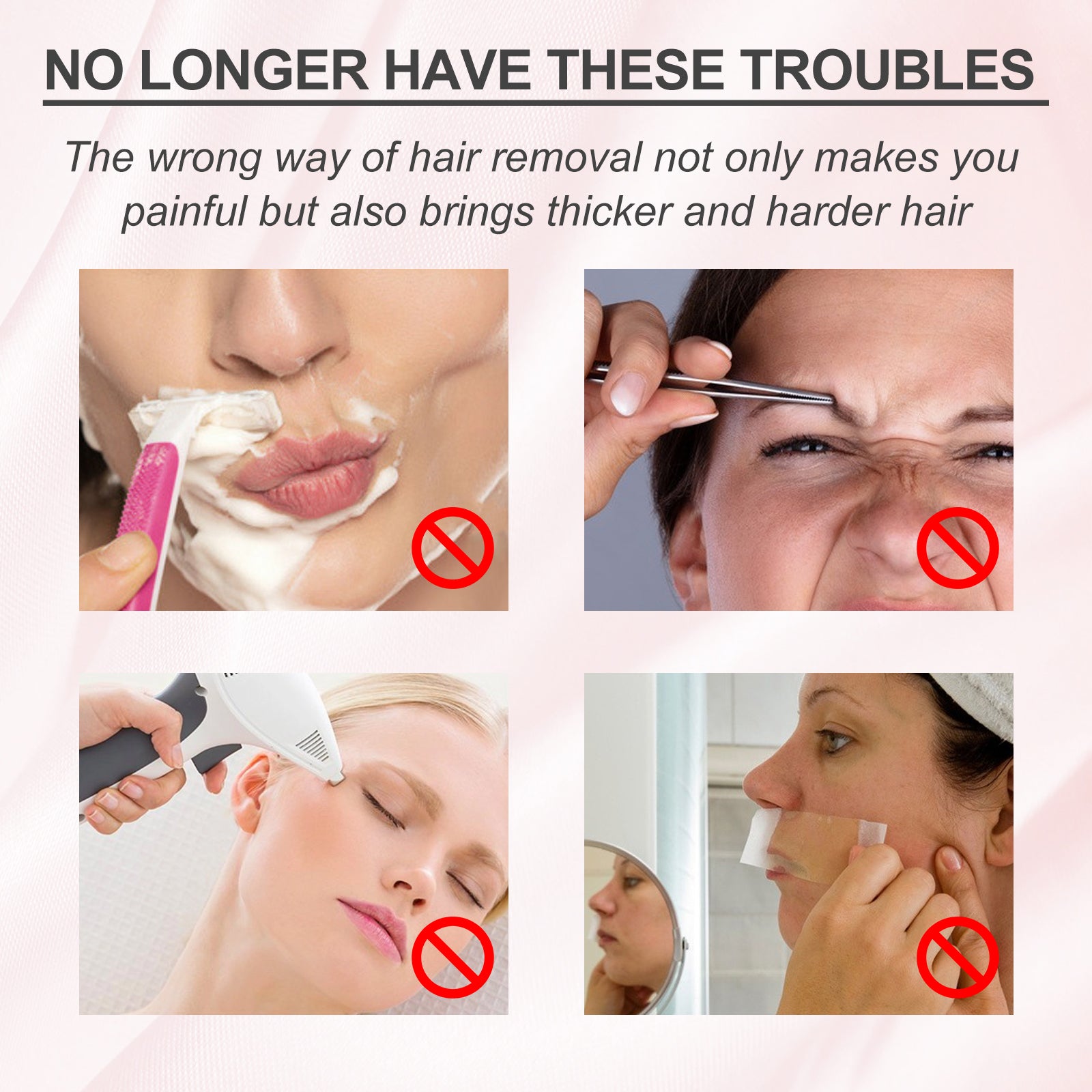 EELHOE Hair Removal Cream, Underarm Leg Hand Hair Removal Mild Non-Irritating Smooth Delicate Skin Clean