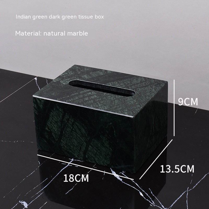 Marble Green Wash Basin Tray Lotion Bottle Cotton Swab Can Bathroom Three Or Four Piece Suit