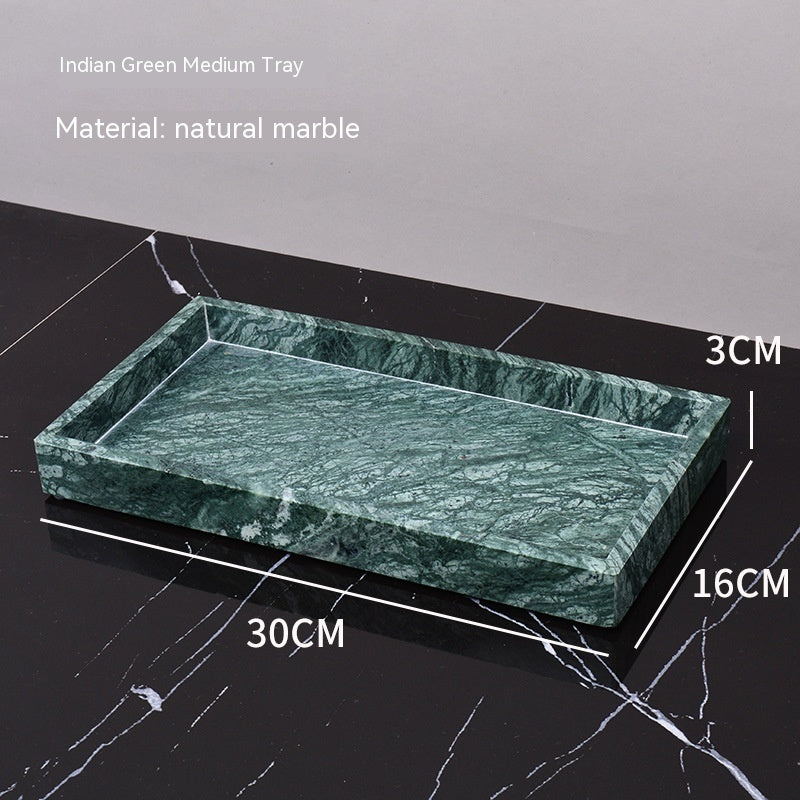 Marble Green Wash Basin Tray Lotion Bottle Cotton Swab Can Bathroom Three Or Four Piece Suit