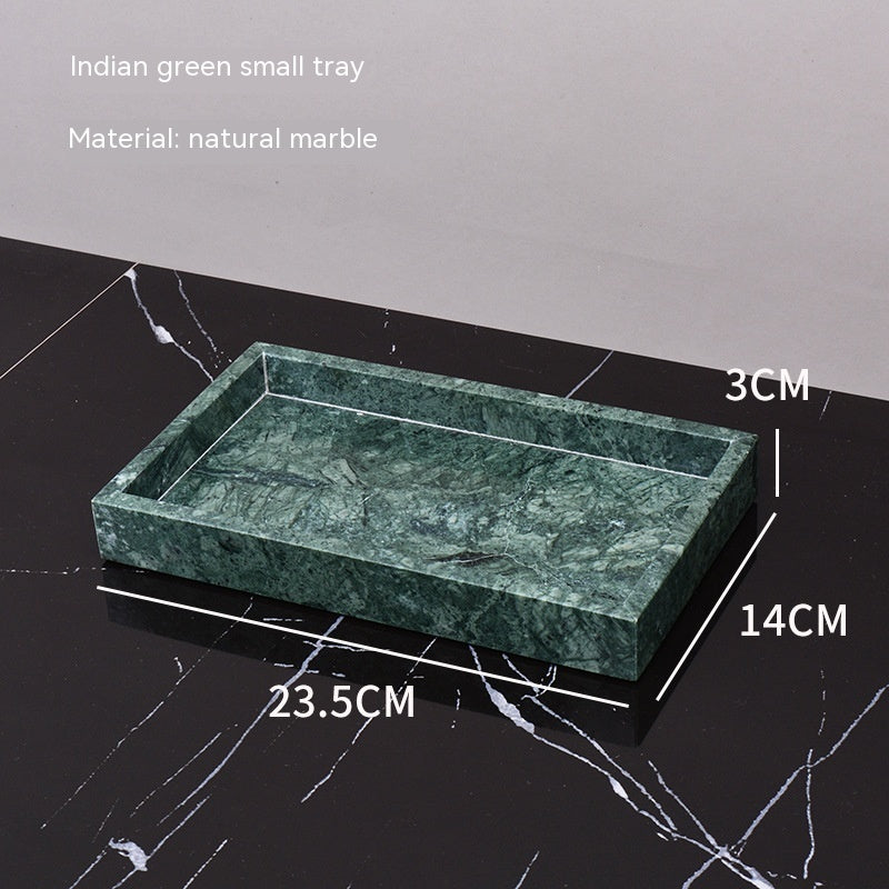 Marble Green Wash Basin Tray Lotion Bottle Cotton Swab Can Bathroom Three Or Four Piece Suit