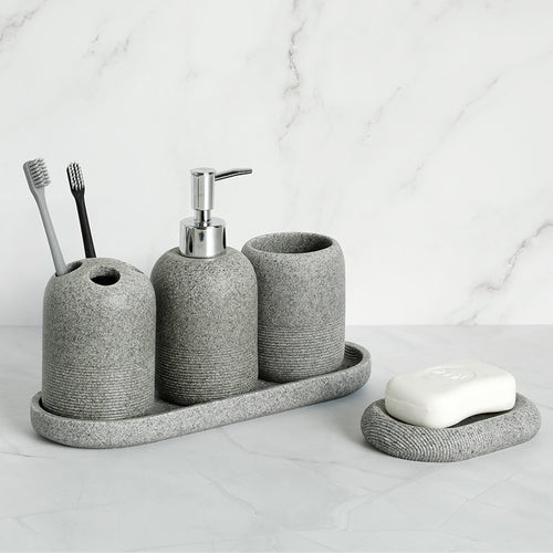 Hotel Bathroom Wash Lotion Bottle Toothbrush Holder Cup Kit Bathroom Supplies