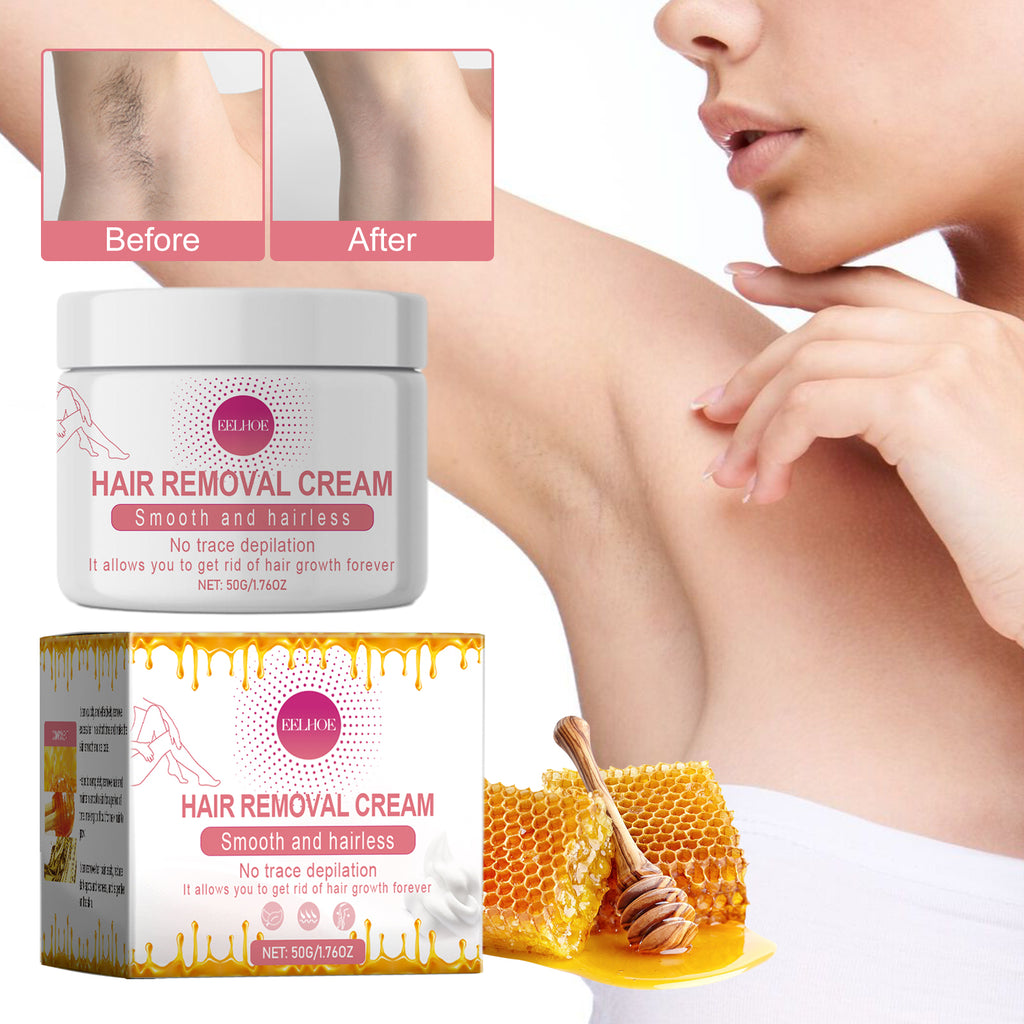 EELHOE Hair Removal Cream, Underarm Leg Hand Hair Removal Mild Non-Irritating Smooth Delicate Skin Clean